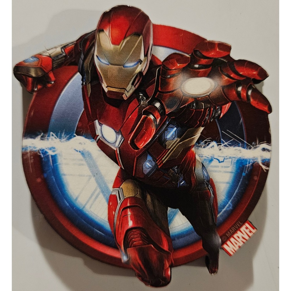 Marvel Iron Man Captain‎ America Shield Magnet Comic Superhero